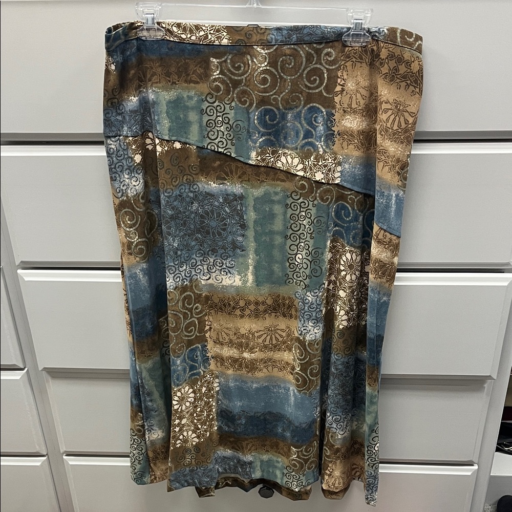 Elegant Patchwork Maxi Skirt
